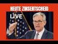 US Zinsentscheid - Live 20.00 17.06.2026 #aktien #crash #bitcoin #coronacrash #Techaktien