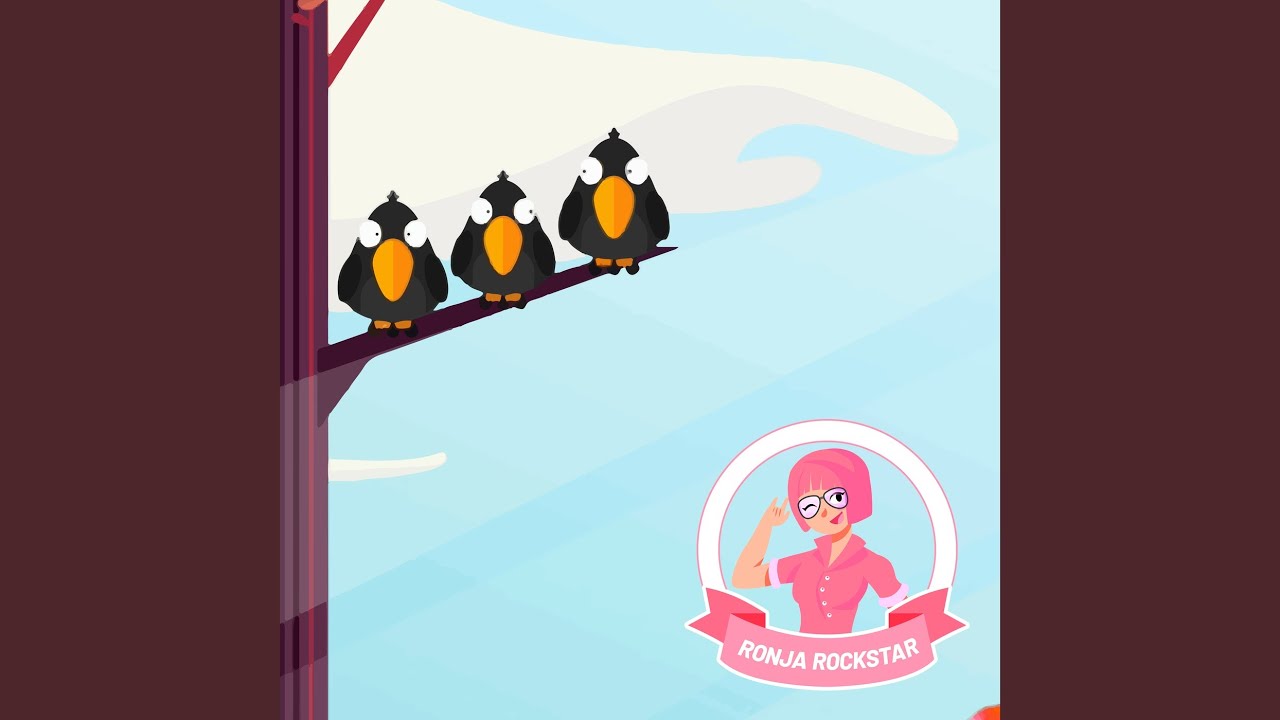 Højt På En Gren En Krave Sad