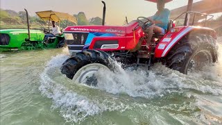 Full of Fun washing my Tractors in River Mahindra Arjun NOVO 605 | Sonalika 60 Rx | John Deere