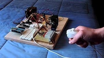 Arduino nunchuck experiment tilt pan servo