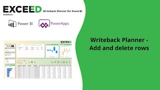 Writeback Planner - Add and delete rows