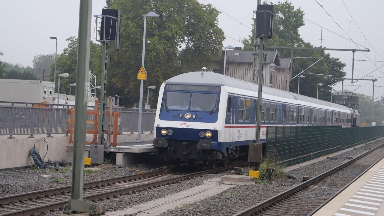 Eisenbahnverkehr in Meerbusch-Osterath Mit Br 648 442 462 182 111 193 202 185 151