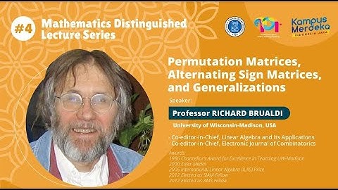 MDLS #4 Permutation Matrices, Alternating Sign Matrices, and Generalizations
