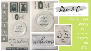 Dollar Tree DIY Gallery Wall  ||  $16 for 7 DIYs...WOW  || International Womens Day 2020