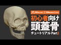 ZBrush / ZBrushCoreを始めてみよう - 頭蓋骨 part2
