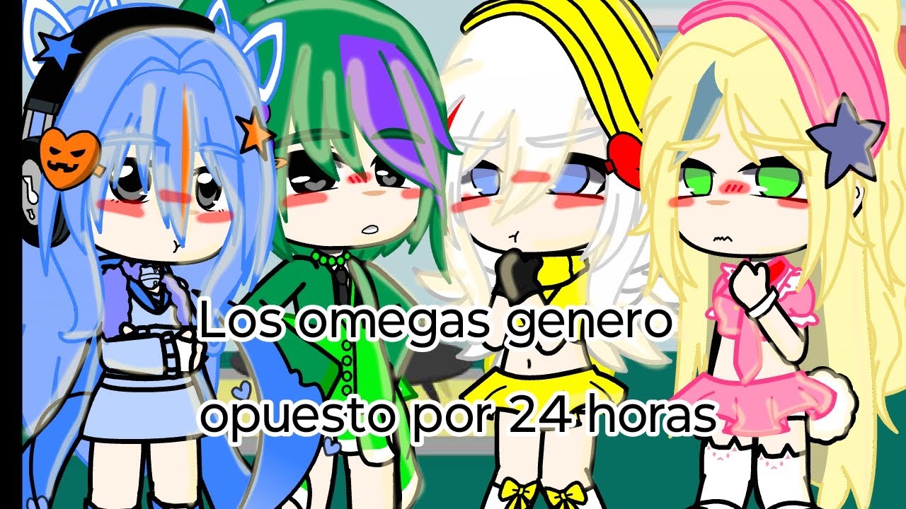 Los omegas en genero opuesto por 24 horas🩷🖤🩵🧡💛❤️💚💜/con los shipeos principales del pueblo/