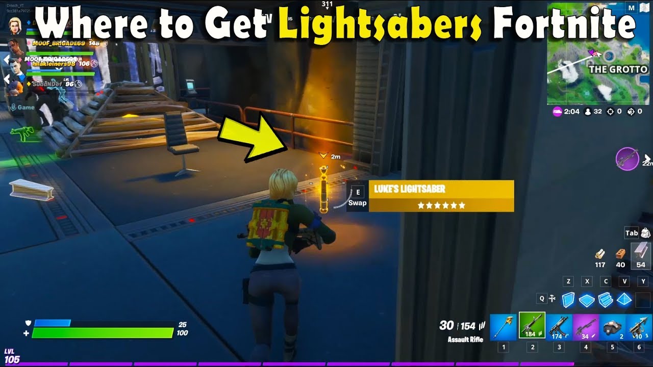 Where/How to get lightsabers in Fortnite Chapter 2 Season 2 All