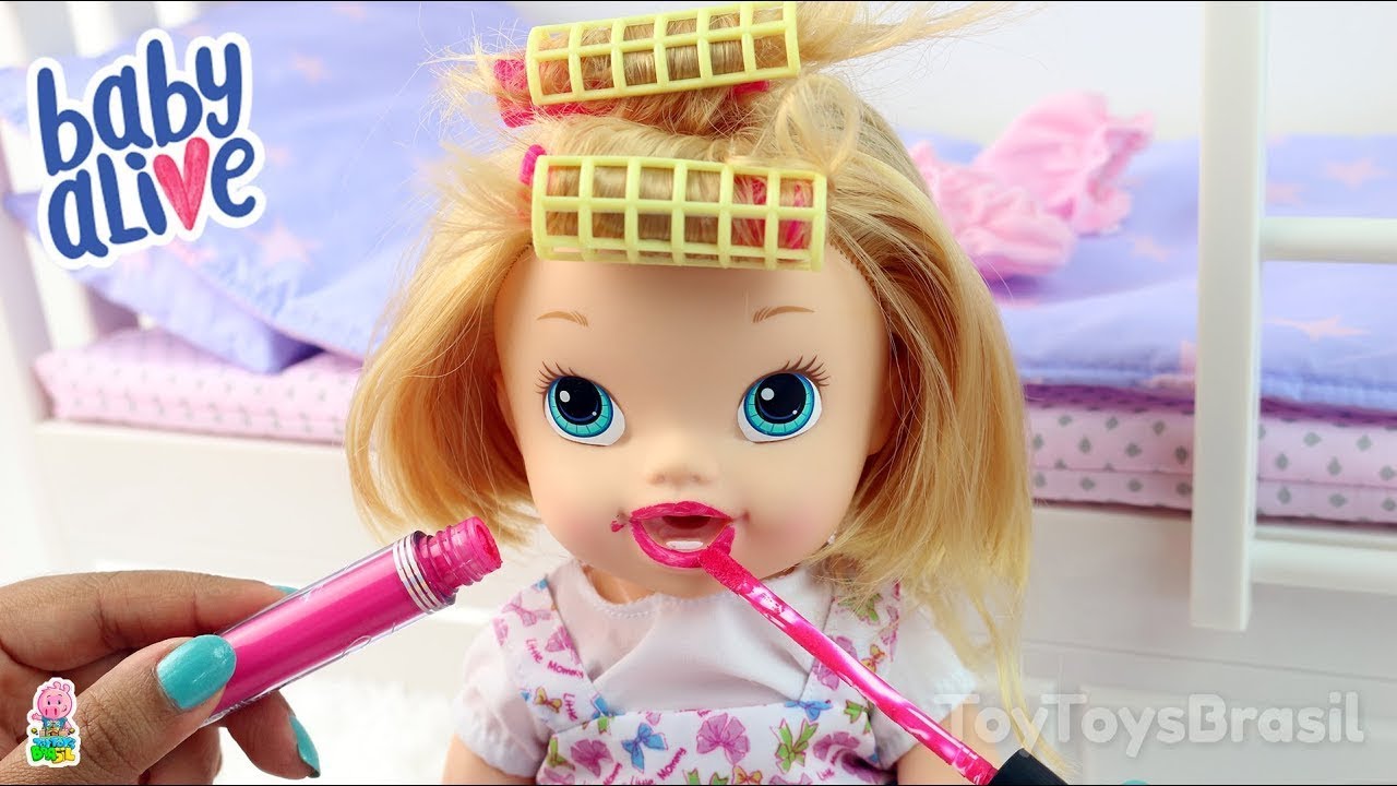 Rotina da manhã da Baby Alive Laurinha Minha Boneca Morning Routine ...