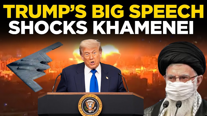 Trump LIVE | Trump 'SHOCKS' Khamenei With Fiery Speech | US-Iran Tensions Escalate | US News Live