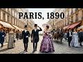 À quoi ressemblait un séjour de 4 jours à Paris en 1890 (Reconstitution par IA)