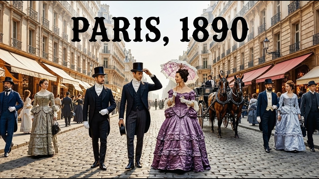 À quoi ressemblait un séjour de 4 jours à Paris en 1890 (Reconstitution par IA)