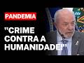 LULA CRITICA BOLSONARO E FALA SOBRE MORTES NA PANDEMIA