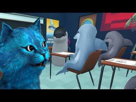 Я СТАЛ ДЕЛЬФИНОМ и СДАЮ экзамены в ШКОЛЕ Classroom Aquatic КОТЁНОК ЛАЙК Симулятор дельфина