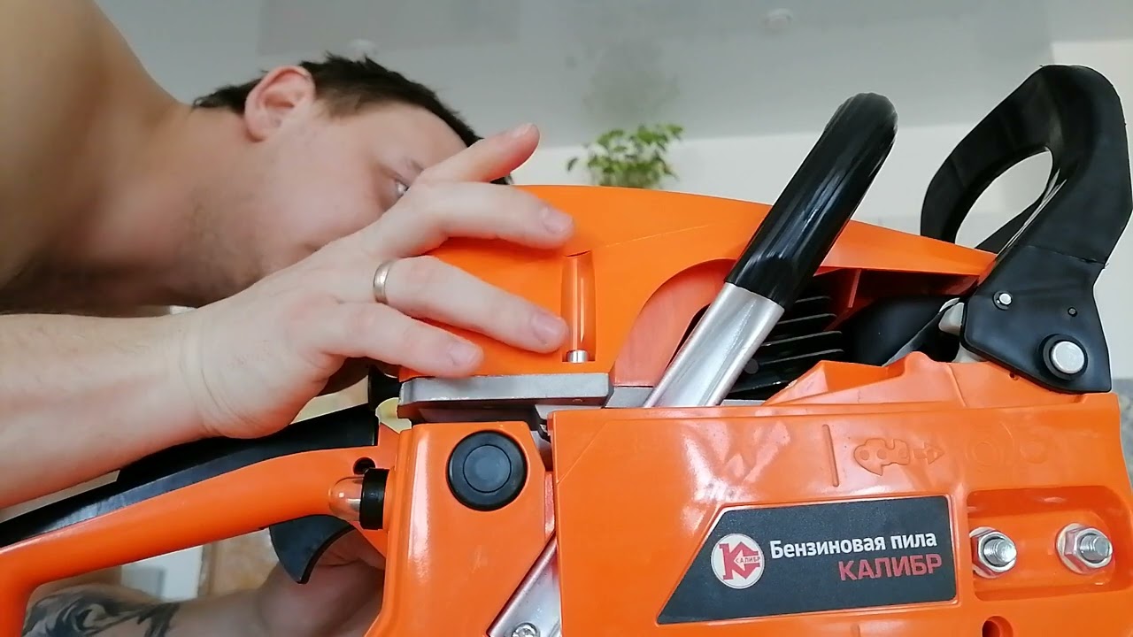 Обзор цепной бензопилы калибр БП-2800/18У 3.75 л.с. шина 45 см. Часть 1
