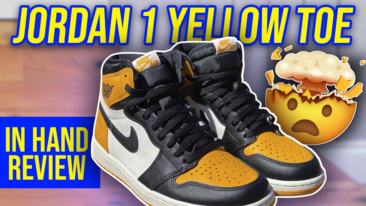 AIR JORDAN 1 YELLOW TOE HAND REVIEW | | YELLOW TAXI -