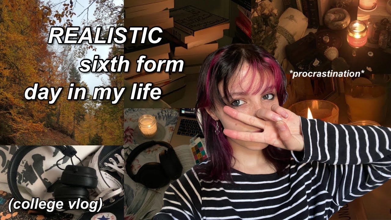 actually REALISTIC day in the life of a college student (sixth form)