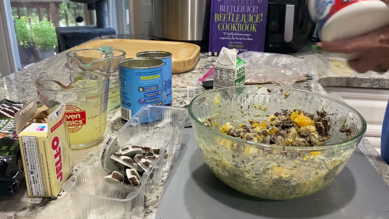 Beetlejuice Inspired Recipes - Keebler Fudge Stripe Cookies - Cookie Salad