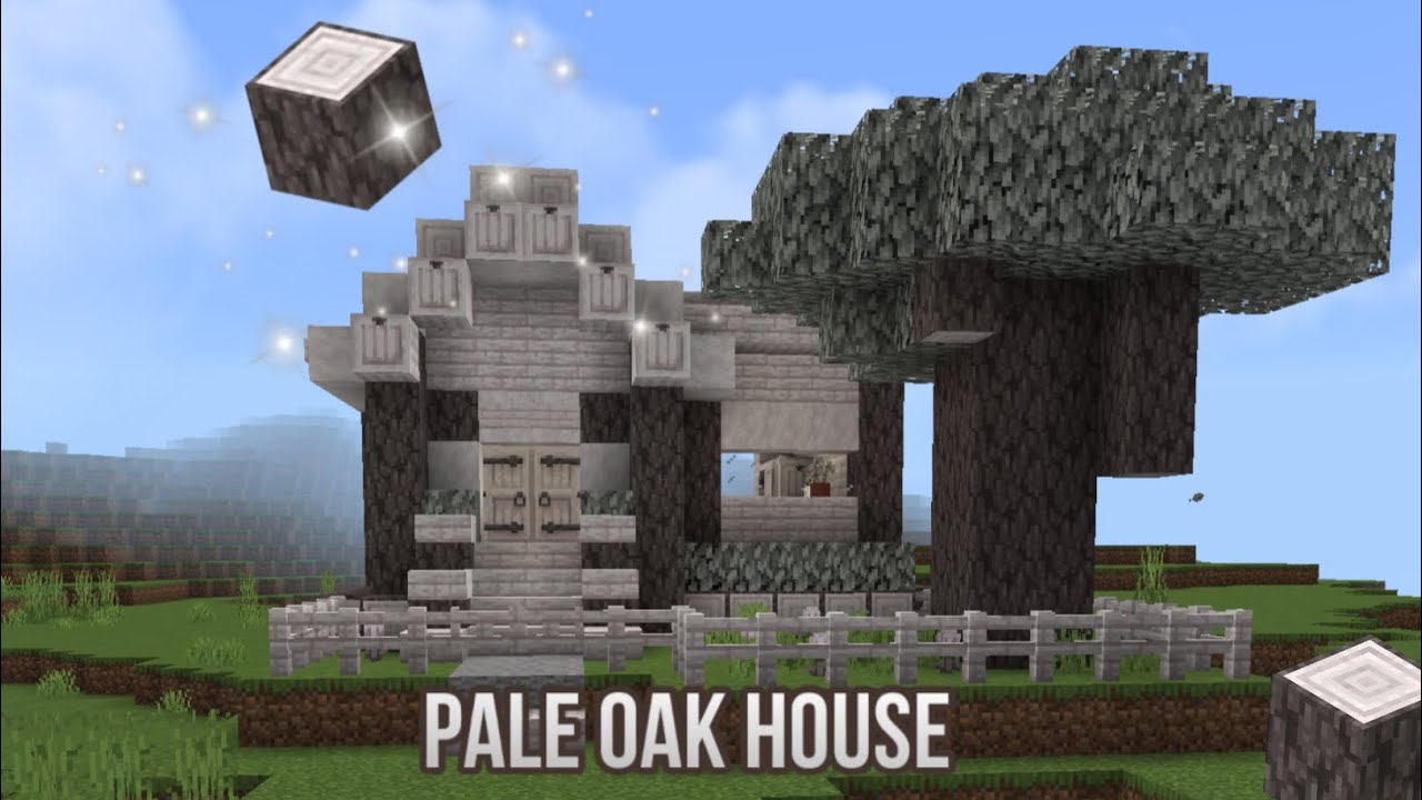 Building a house in minecraft pale oak update youtube
