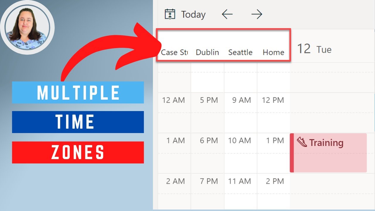 Add Multiple Time Zones to Outlook Calendar Web and Desktop YouTube