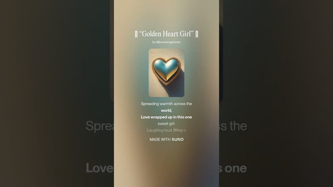 🎵 «Девушка с золотым сердцем» 🎵 1