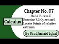Ch 7 Plane Curves II | Exercise 7.2 Question 6 | Calculus and Analytic Geometry by SM Yusuf