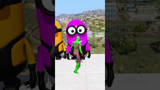 Gta 5 Epic Ragdolls Red Spiderman Vs Red Minion Vs Green Minion (Euphoria Physics/Funny Fails)74