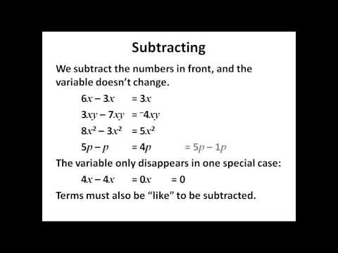 Man vs Maths Level 1 Algebra #1a -- Simplifying Basics