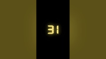 58 Second Digital Countdown Timer