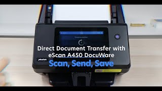 Plustek Escan A450 Network Scanner Docuware Edition -Directly Scan To Docuware