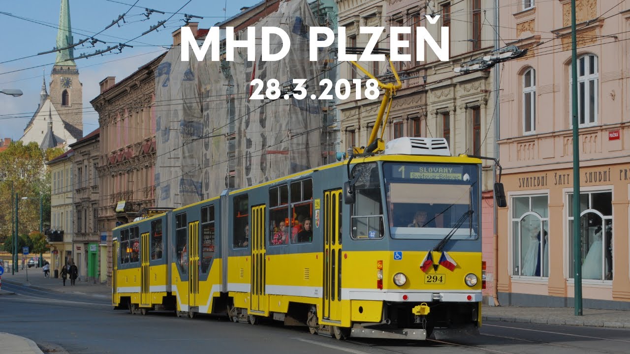 [Plzeň] MHD Plzeň 28.3.2018 | Velikonoční videa | Tramvaje, trolejbusy, autobusy