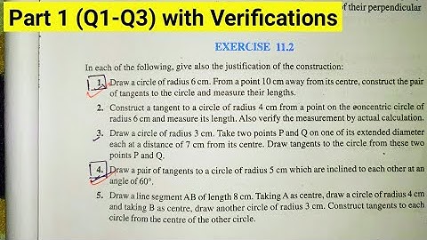 CLASS 10 MATH EXERCISE 11.2 NCERT SOLUTIONS || CHAPTER -11 CONSTRUCTIONS || EX 11.2 || PART - 1
