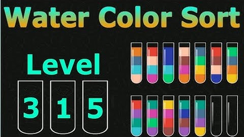Water Color Sort Level 4 to 8 Walkthrough Solution iOS/Android