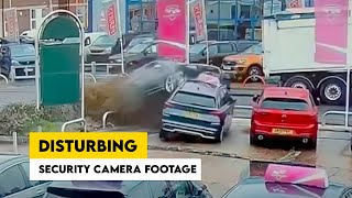 EXTREME CAR CRASH CAUGHT ON CCTV FOOTAGE