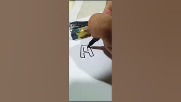 MARKER ALPHABET A writing sketching and drawing #yiichy