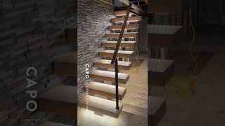 There shall be light #shorts #reels #branding #marketing #staircase #lights #sensor #on #off #capo