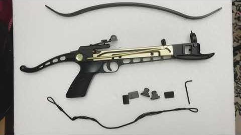 How to assemble a self cocking pistol crossbow