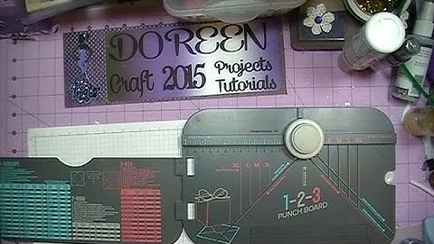 We R Memory Keepers 1-2-3 Punch Board Product Review Envelope Tutorial