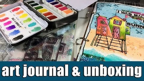 art journal | & unboxing new art by Marlene collection