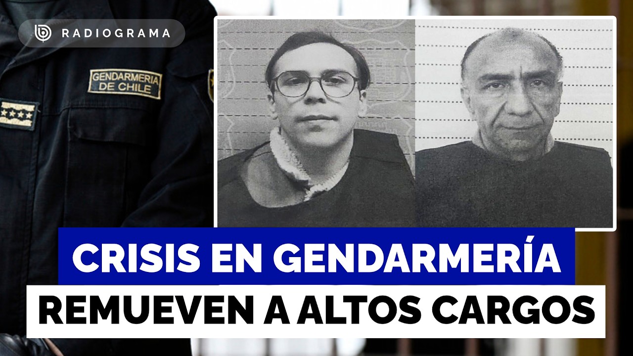 Terremoto en Gendarmería: anuncian remoción de cuatro altos cargos tras fuga de reos