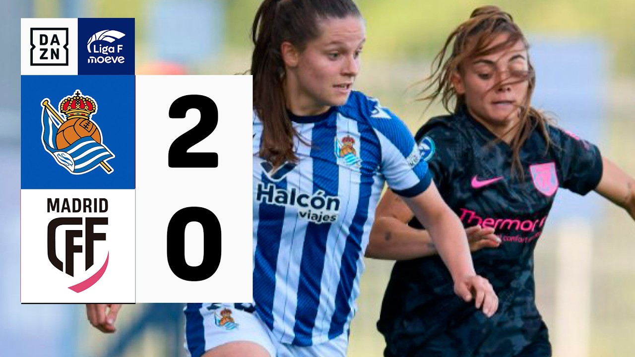 Real Sociedad vs Madrid CFF (2-0) | Resumen y goles | Highlights Liga F ...