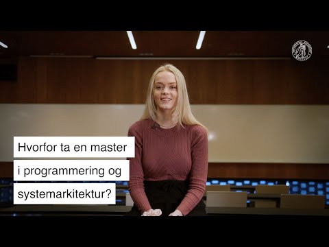 Video: Hva kan du gjøre med master i informatikk?