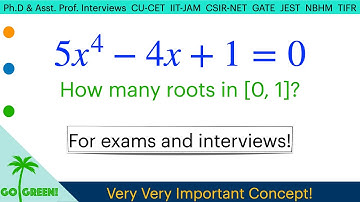 WBPSC (2022) Roots of Polynomial in [0,1] | CU-CET/IIT-JAM/CSIR-NET/GATE/NBHM/TIFR @Prof.SamKu_
