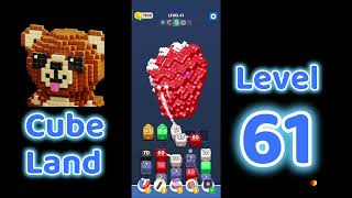 Cube Land puzzle Level 61 Walkthrough | Complete Puzzle Solution | SolutionGuruji