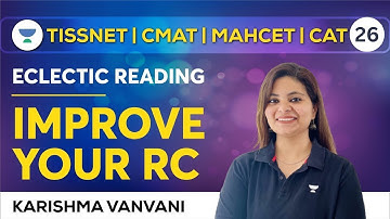 CAT 2023 | Eclectic Reading | Improve your RC | Karishma Vanvani #cat2023 #rc