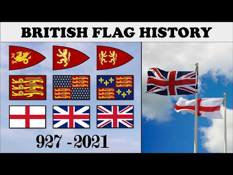 British/English Flag History. Every flag of England and UK 927-2021.