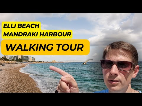 Rhodes Greece 2023 vlog: Elli Beach and Mandraki Harbour Walk Tour