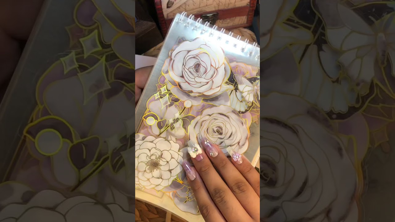 Aesthetic pastel black 🎱🎬🎤🎹🎼🖤🤍🖤🤍 and white journal spread