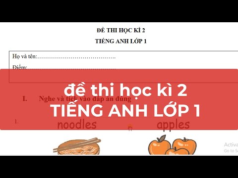 ĐỀ THI HỌC KÌ 2- TIẾNG ANH LỚP 1/emily tienganhsgk ĐỀ THI HỌC KÌ 2- TIẾNG ANH LỚP 1/emily tienganhsgk