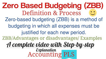 Zero Based Budgeting: Definition & Process |Advantages or disadvantages/ Examples👍