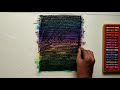 Drawing by scratching technique with oil pastels | Sparks of Art 😊